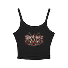 Load image into Gallery viewer, RockHouse Live Cropped Tank Top — Women's Rock Band Concert Tee